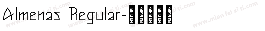 Almenas Regular字体转换